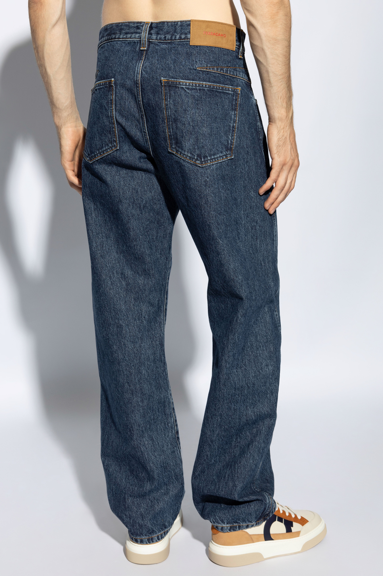 FERRAGAMO Jeans with logo | Men's Clothing | Vitkac